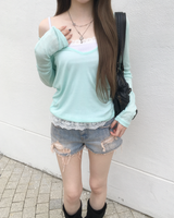 V neck layered T