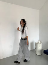 ボートネックミッドスリーブTシャツ (4C)