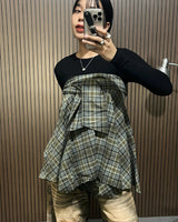 Tartan Wrapped Skirt