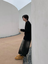 ルーズリベッドボニーロングスリーブ3C