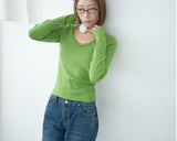 Lacecore Soft-Fit V-Neck Long Sleeve