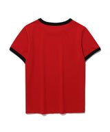 Kims Bam Line Ringer Tee Red (KIB6MFT508A)