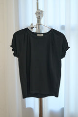 フリル パフ Tシャツ (Black)