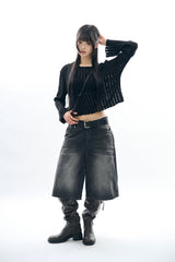 Brann denim bermuda pants