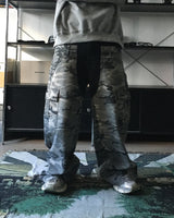 DN camo color combination denim pants (1C)