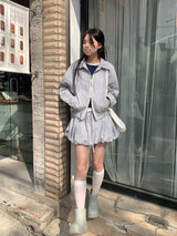 チェックバルーンスカート (2C)