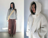 [MD Pick]ファインウールフーデッドハーフコート (2color)