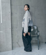 UNISEX パイピングトラックブルゾン
