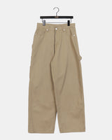 Piwoo Carpenter Work Pocket Cotton Pants