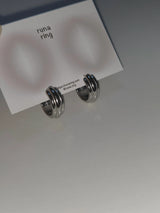 line volume earrings