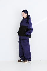 STITCH BOX WIDE TRACK PANTS PURPLE