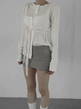 Nuad Pleated Bustier Blouse