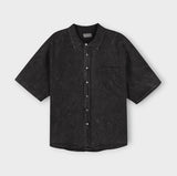フローピグメントウォッシングショートスリーブシャツ
