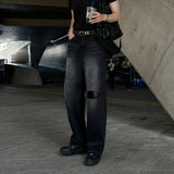 LMN Fog Vintage Wide Denim Pants (black)