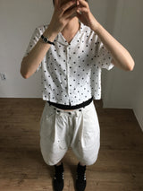 Dot Capri Shirt  (2color)