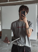 Liloy クロッププリント 半袖Tシャツ