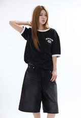 リンガーTシャツ ブラック