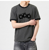 エッセンシャルスタンダード半袖リンガーTシャツ 3GEAR チャコール