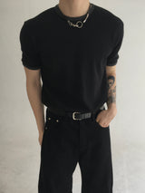 waffle ringer short sleeve(3colors)