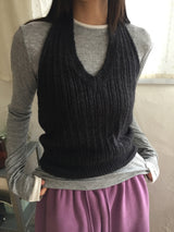 バックフリップホルターニット(3 Colors)