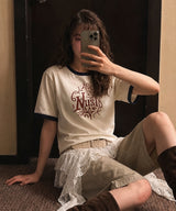 Drawing Rough Ringer T-Shirts - 4COLOR