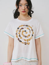 Cookie tshirt | short sleeves tshirt with real cookie print