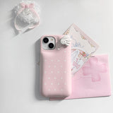 [MADE] pink wings pastel dots case