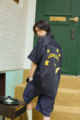 イエロードリームスターソフトネイビー半袖シャツ [Unisex]