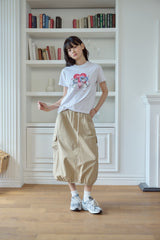 26SS★ Cherry Bestie Crop Short Sleeve Tee
