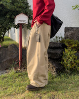 マレルワンタックワイドコットンパンツ