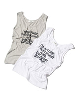 RUDE Sleeveless (WHITE)