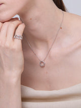 Multi Hash Tag Small Necklace (Silver)