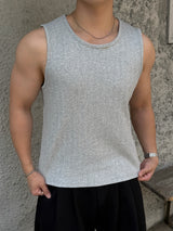 Cropped Ribbed Sleeveless