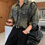 Our Western Overfit Two Pocket Denim Shirt
