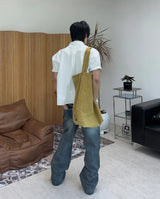 Renter Two-Pocket Crop Short Sleeve Shirt