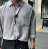 Hyper Essential Overfit Linen Shirt