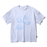ハート パドロック ロゴ Tシャツ (Melange)