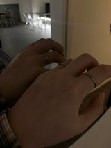 Wave thin ring