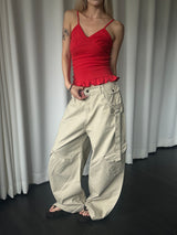 Utility strap cargo pants(3color)