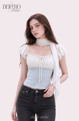 Charles chiffon scarf chiffon blouse