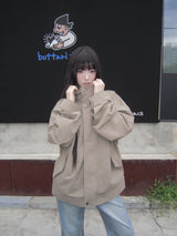 Aaron High Neck Oversized Field Jacket