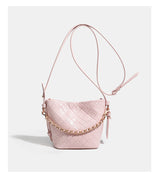 Classic Tweed Quilted Chain Bag - A must-have tweed shoulder bag for formal looks
