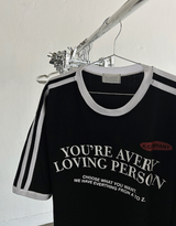 Loving Track Short Sleeve Tee