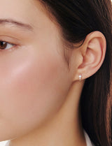 26SS★ Truly Essence 14K Stone Point Earrings