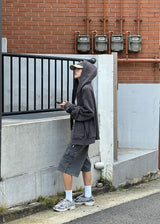 CAMO HOOD ZIP-UP
