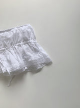 ウィンガーシャーリングレーススカート (White)