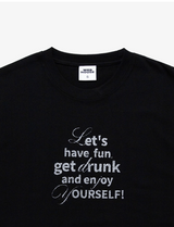 Curly Text Tee - Black 