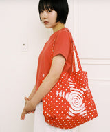 Twister Star Tote Bag - Dot Red