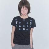 ドットフェードファンシーTシャツ (Black) F25QB129