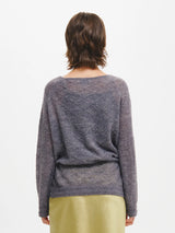 HAIRY DIA SHEER KNIT PULLOVER 